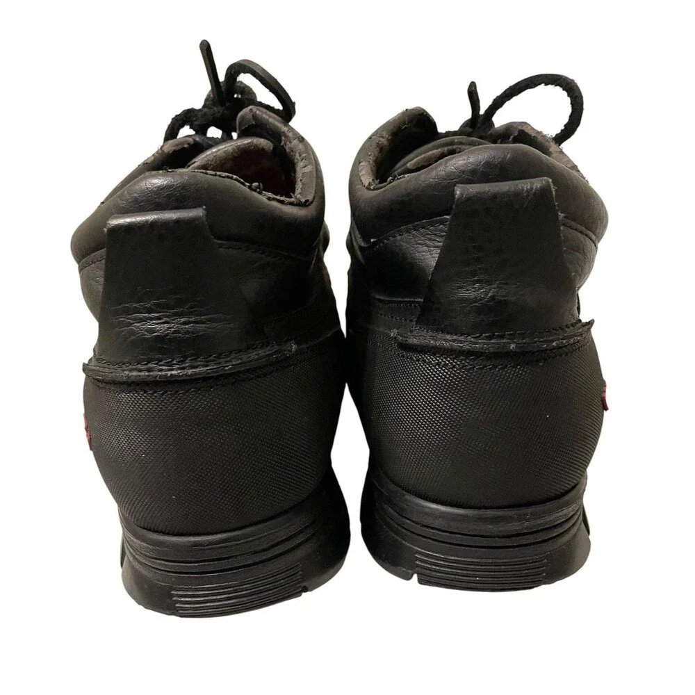 Vintage Polo Ralph Lauren Dover II Black Red Leather Boots Men’s Size 12 USA